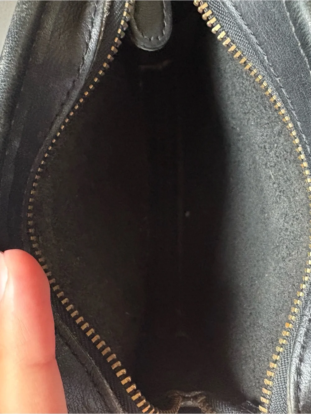 Vintage Coach Black Leather Mini Crossbody Bag